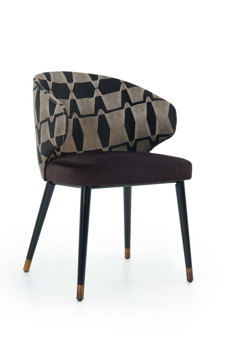 ALFA Pirinç Pabuçlu Kollu Sandalye